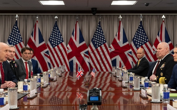 SD Hegseth Hosts Bilateral Exchange with UK Secretary of State for Defense