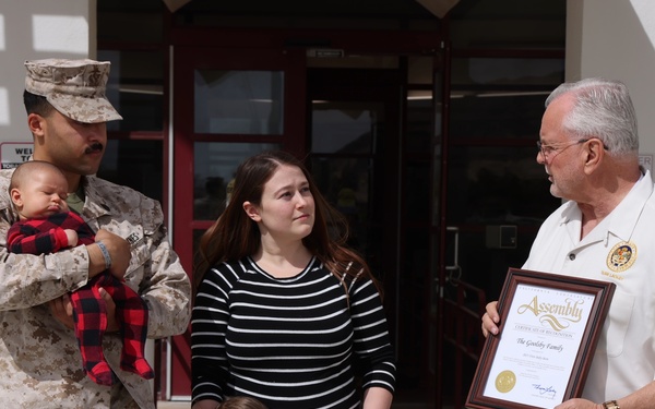 California Assemblyman honors first baby of 2025 at Naval Hospital Twentynine Palms