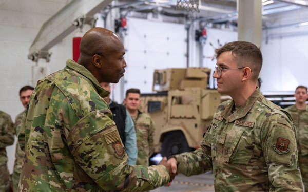 20TH Air Force Command Visits the 90th Missile Wing.
