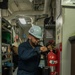 USS Ronald Reagan (CVN 76) conducts ship maintenance