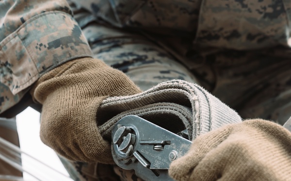 Marines with CLB-6 Transport Cargo During MTX 2-25