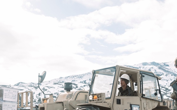 Marines with CLB-6 Transport Cargo During MTX 2-25