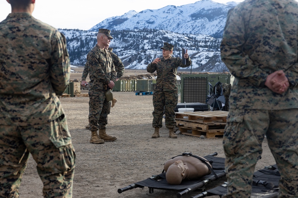 Brig. Gen. Mark Clingan Visits MTX 2-25  and CLB-6 Conducts Medical Training