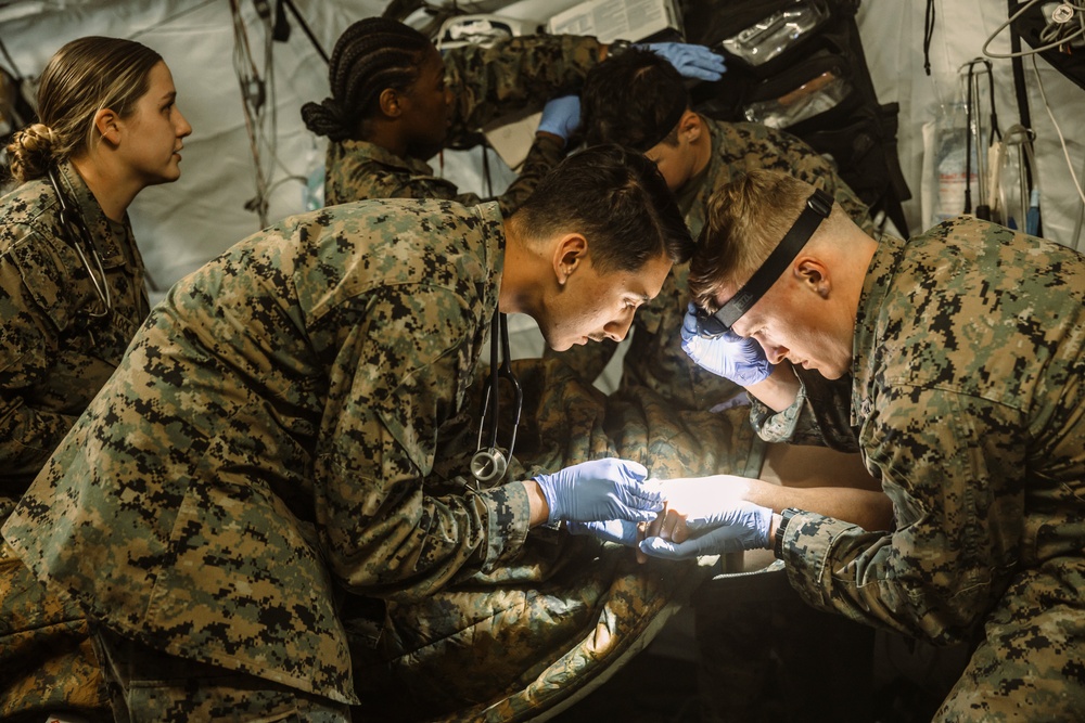 Brig. Gen. Mark Clingan Visits MTX 2-25  and CLB-6 Conducts Medical Training