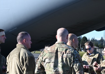 446th Aeromedical Evacuation Squadron perform mass casualty exercise