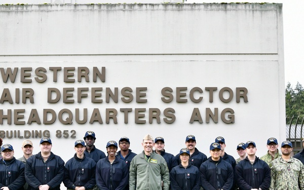 USS Ronald Reagan Sailors tour the Western Air Defense Sector