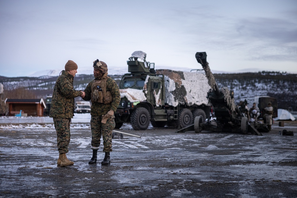 Exercise Joint Viking 25: II MEF and 2d MARDIV Leadership Visits Marines and Sailors Participating in Exercise JV25