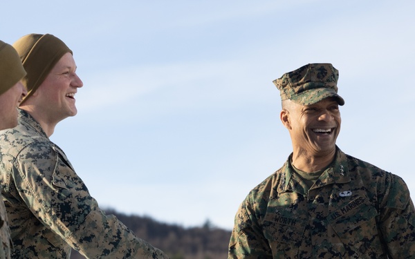 Exercise Joint Viking 25: II MEF and 2d MARDIV Leadership Visits Marines and Sailors Participating in Exercise JV25