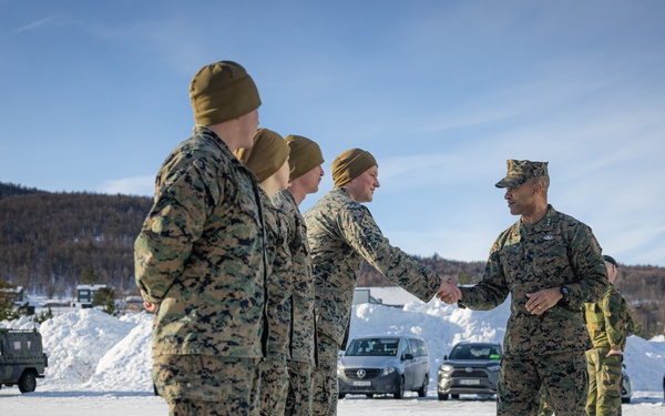 Exercise Joint Viking 25: II MEF and 2d MARDIV Leadership Visits Marines and Sailors Participating in Exercise JV25