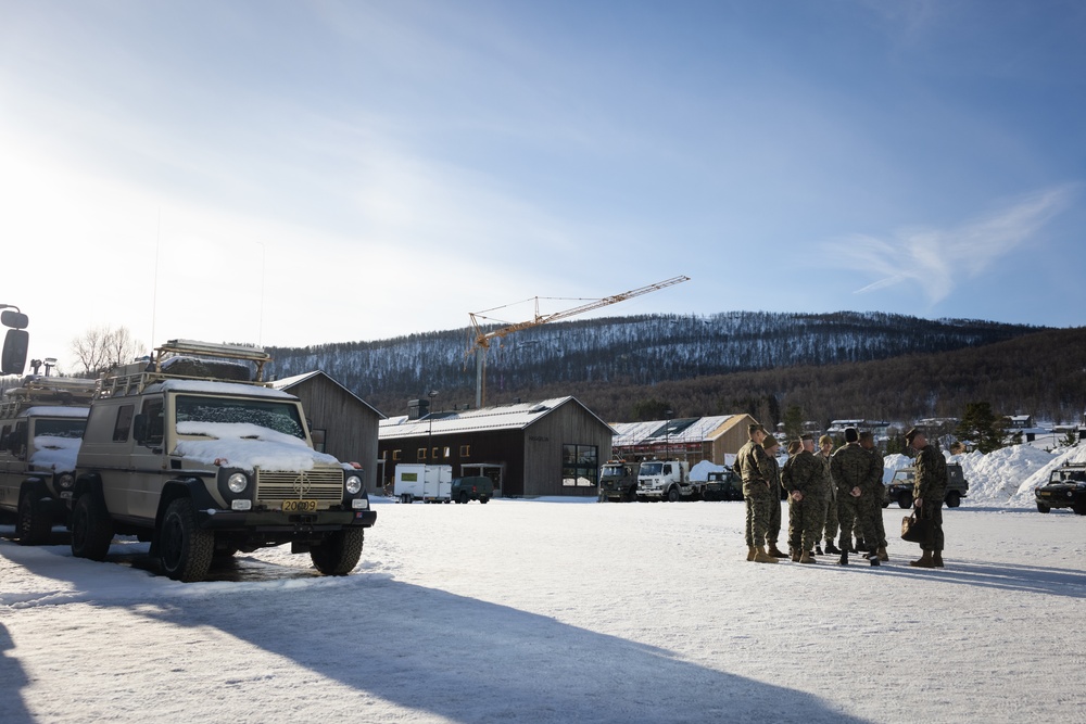 Exercise Joint Viking 25: II MEF and 2d MARDIV Leadership Visits Marines and Sailors Participating in Exercise JV25