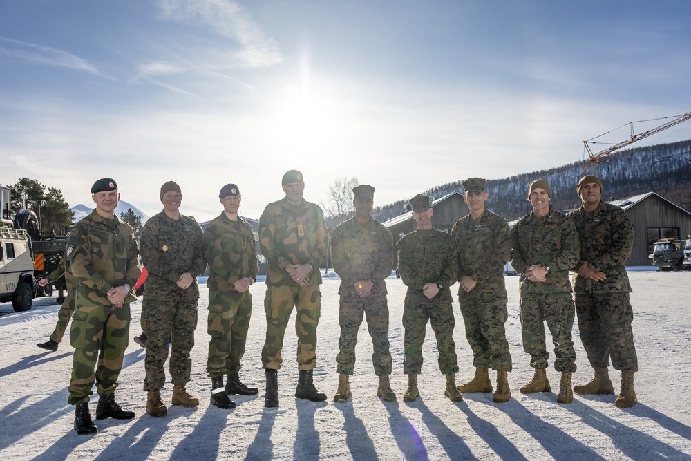 Exercise Joint Viking 25: II MEF and 2d MARDIV Leadership Visits Marines and Sailors Participating in Exercise JV25