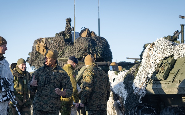 Exercise Joint Viking 25: II MEF and 2d MARDIV Leadership Visits Marines and Sailors Participating in Exercise JV25