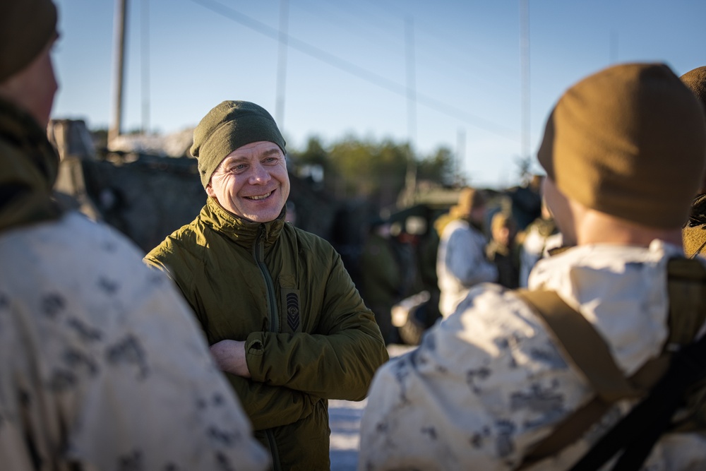 Exercise Joint Viking 25: II MEF and 2d MARDIV Leadership Visits Marines and Sailors Participating in Exercise JV25