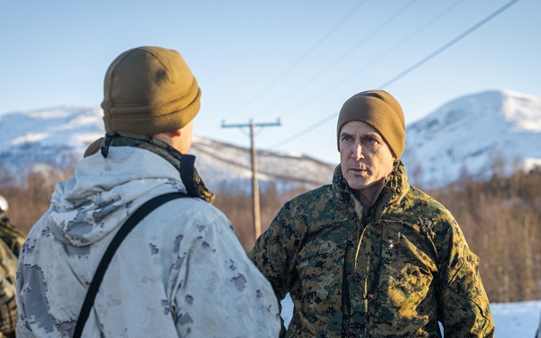 Exercise Joint Viking 25: II MEF and 2d MARDIV Leadership Visits Marines and Sailors Participating in Exercise JV25