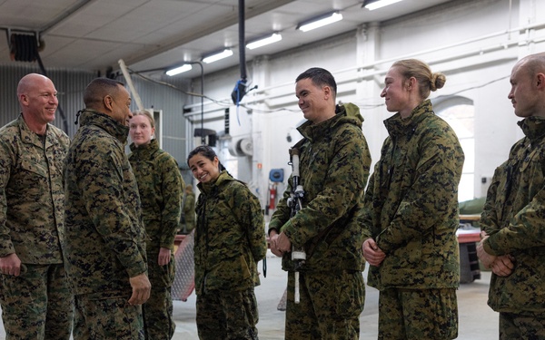 Exercise Joint Viking 25: II MEF and 2d MARDIV Leadership Visits Marines and Sailors Participating in Exercise JV25