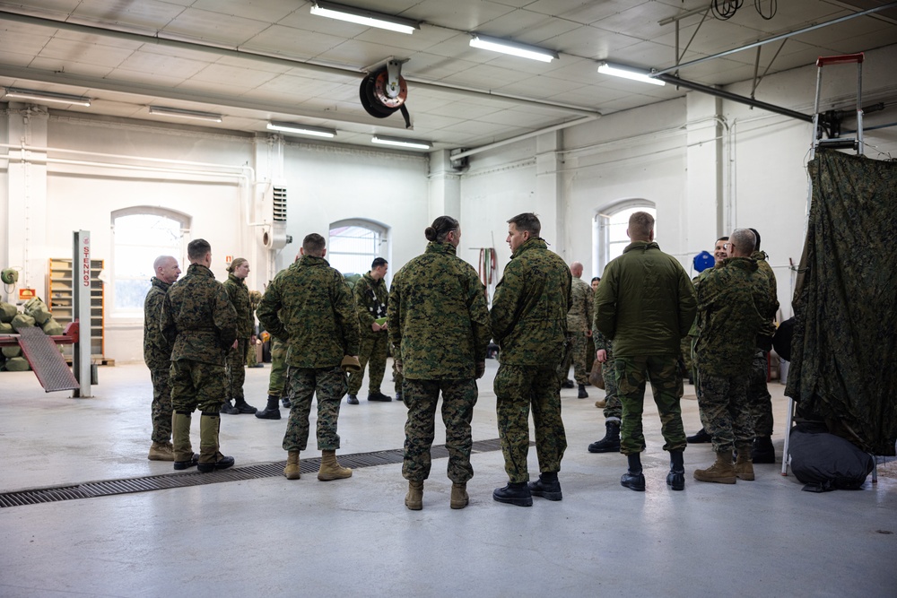 Exercise Joint Viking 25: II MEF and 2d MARDIV Leadership Visits Marines and Sailors Participating in Exercise JV25