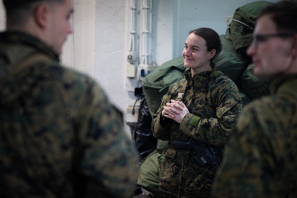 Exercise Joint Viking 25: II MEF and 2d MARDIV Leadership Visit Marines and Sailors participating in Exercise JV25