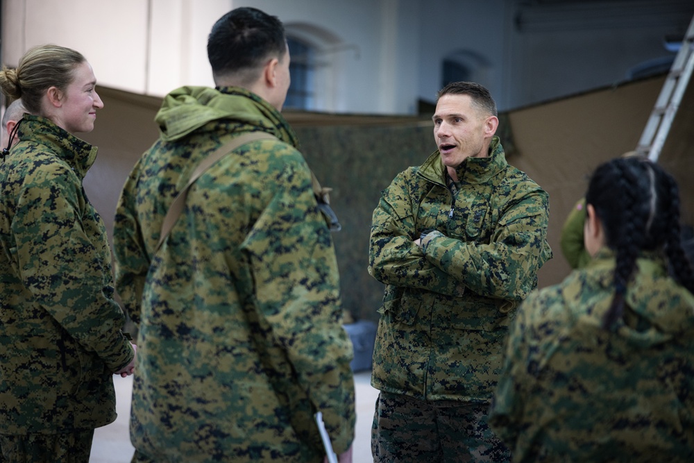 Exercise Joint Viking 25: II MEF and 2d MARDIV Leadership Visit Marines and Sailors Participating in Exercise JV25