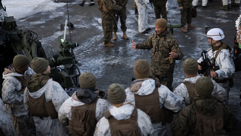 Exercise Joint Viking 25: II MEF and 2d MARDIV Leadership Visit Marines and Sailors Participating in Exercise JV25