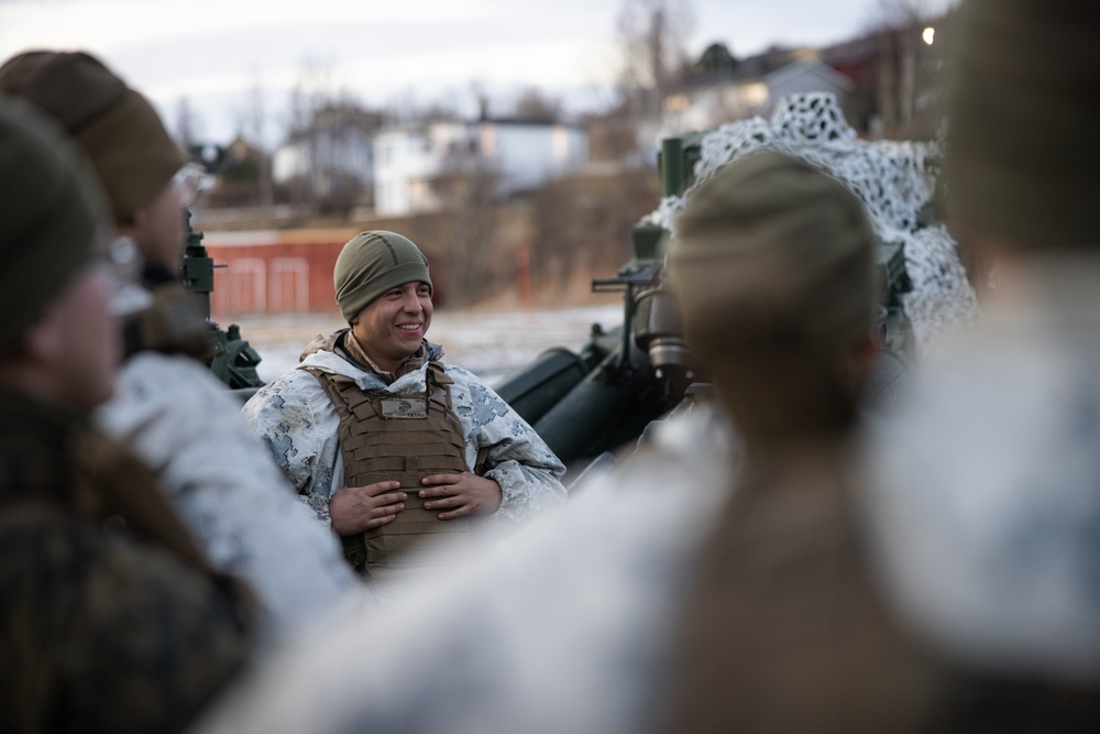 Exercise Joint Viking 25: II MEF and 2d MARDIV Leadership Visit Marines and Sailors Participating in Exercise JV25