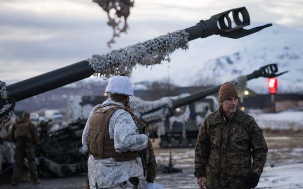 Exercise Joint Viking 25: II MEF and 2d MARDIV Leadership Visit Marines and Sailors Participating in Exercise JV25