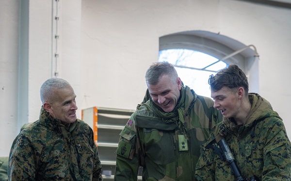 Exercise Joint Viking 25: II MEF and 2d MARDIV Leadership Visit Marines and Sailors Participating in Exercise JV25