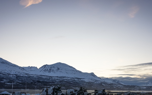 Exercise Joint Viking 25: II MEF and 2d MARDIV Leadership Visit Marines and Sailors Participating in Exercise JV25