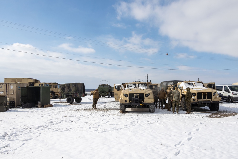 1st Bn., 11th Marines conducts command post exercise during Operation Lethal Eagle 25.1