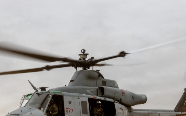 HMLAT-303 flies over Camp Pendleton