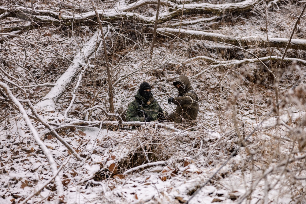 U.S. and Republic of Korea Reconnaissance Marines Bilateral Surveillance and Patrolling Training During KMEP 25.1