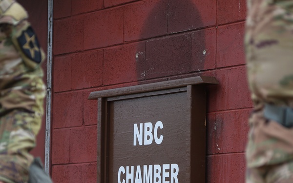 USAG Casey Takes Part in Gas Chamber Training