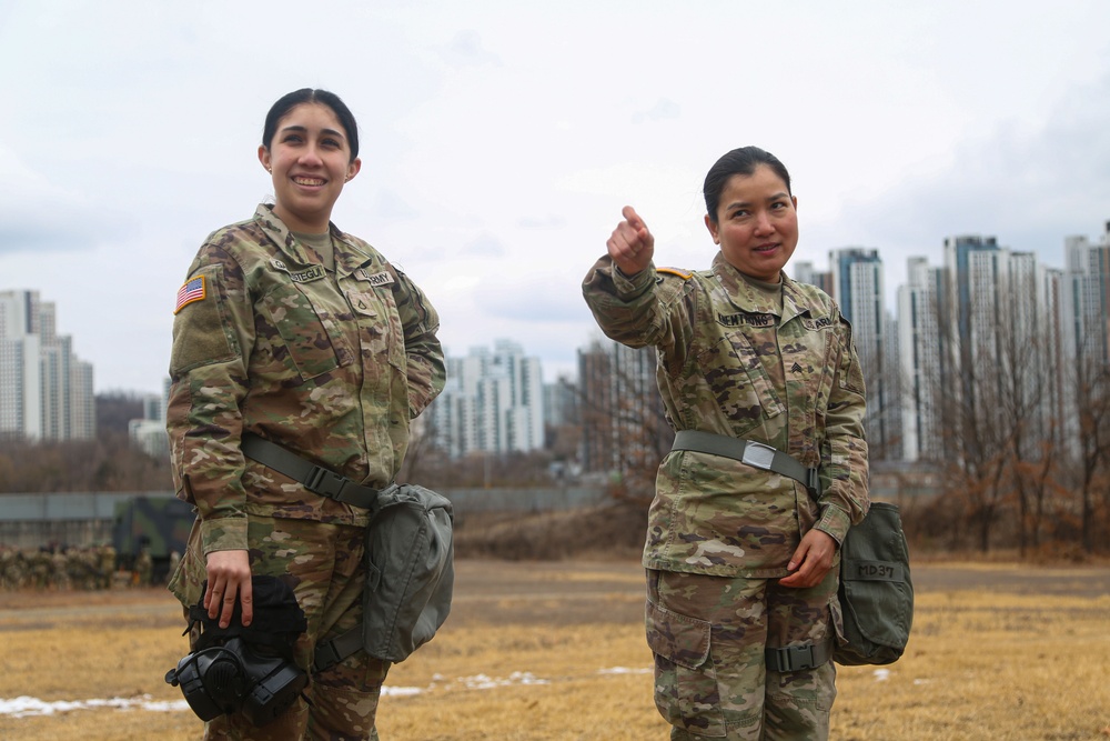 USAG Casey Takes Part in Gas Chamber Training