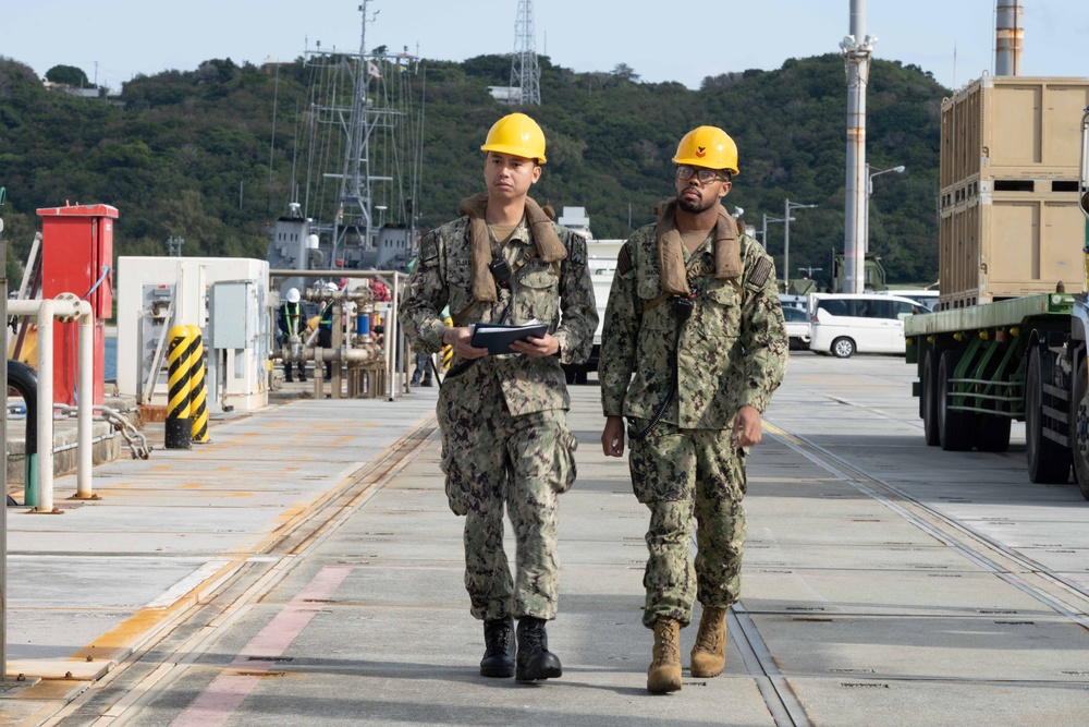 LPD USS San Diego Visits White Beach