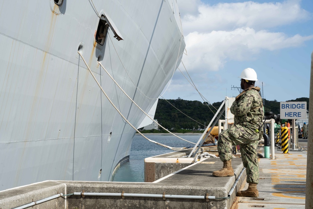 LPD USS San Diego Visits White Beach