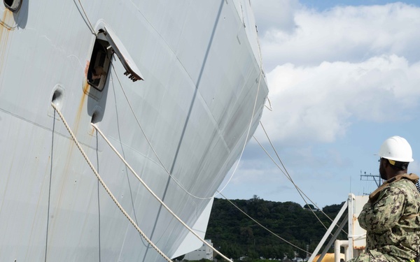 LPD USS San Diego Visits White Beach