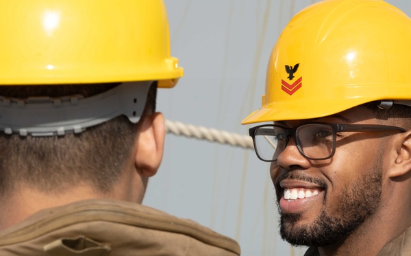 LPD USS San Diego Visits White Beach