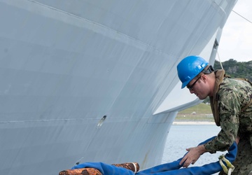 LPD USS San Diego Visits White Beach