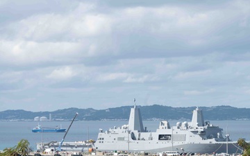 LPD USS San Diego Visits White Beach