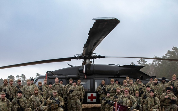 1-214th Aviation Regiment's Charlie Company trains at Grafenwoehr during Lethal Cougar