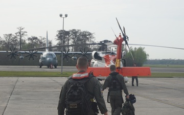 U.S. Coast Guard conducts security flyovers over Mardi Gras celebrations