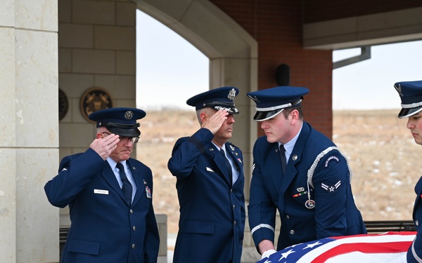 Brigadier General Richard E. Bertrand funeral service