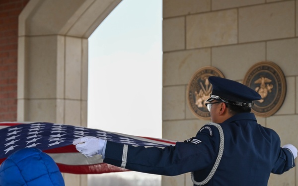 Brigadier General Richard E. Bertrand funeral service