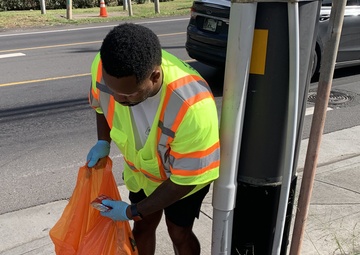 CENSECFOR Sailors Support Their Local Adopt-A-Highway Program