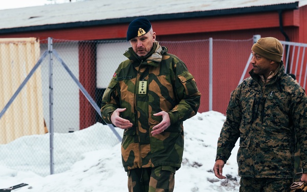 Exercise Joint Viking 25: II MEF and 2d MARDIV Leadership Visit Marines and Sailors Participating in Exercise JV25