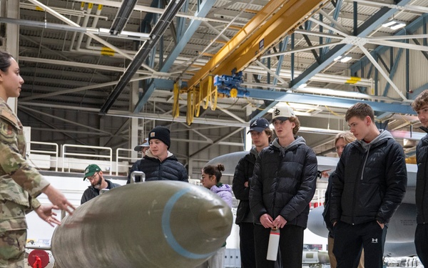 Minot State University Track &amp; Field Team visits Minot AFB