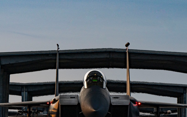F-15E Strike Eagles in the morning