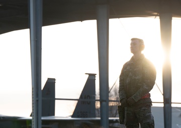 F-15E Strike Eagles in the morning