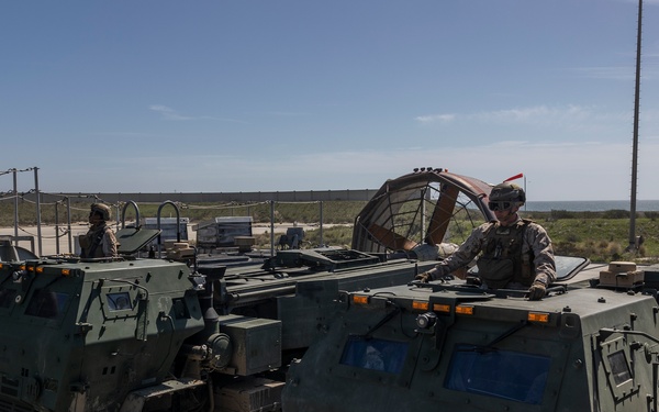QUART 25.2: Marines and Sailors perform LCAC drills with HIMARS
