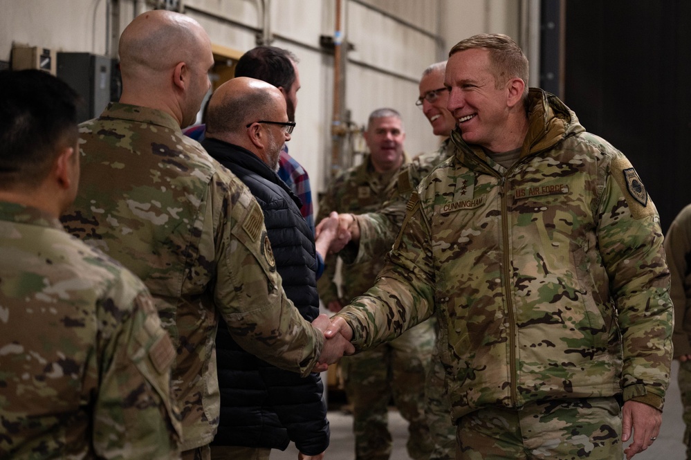 11th Air Force Leadership visits Eielson