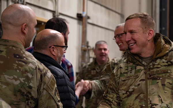 11th Air Force Leadership visits Eielson